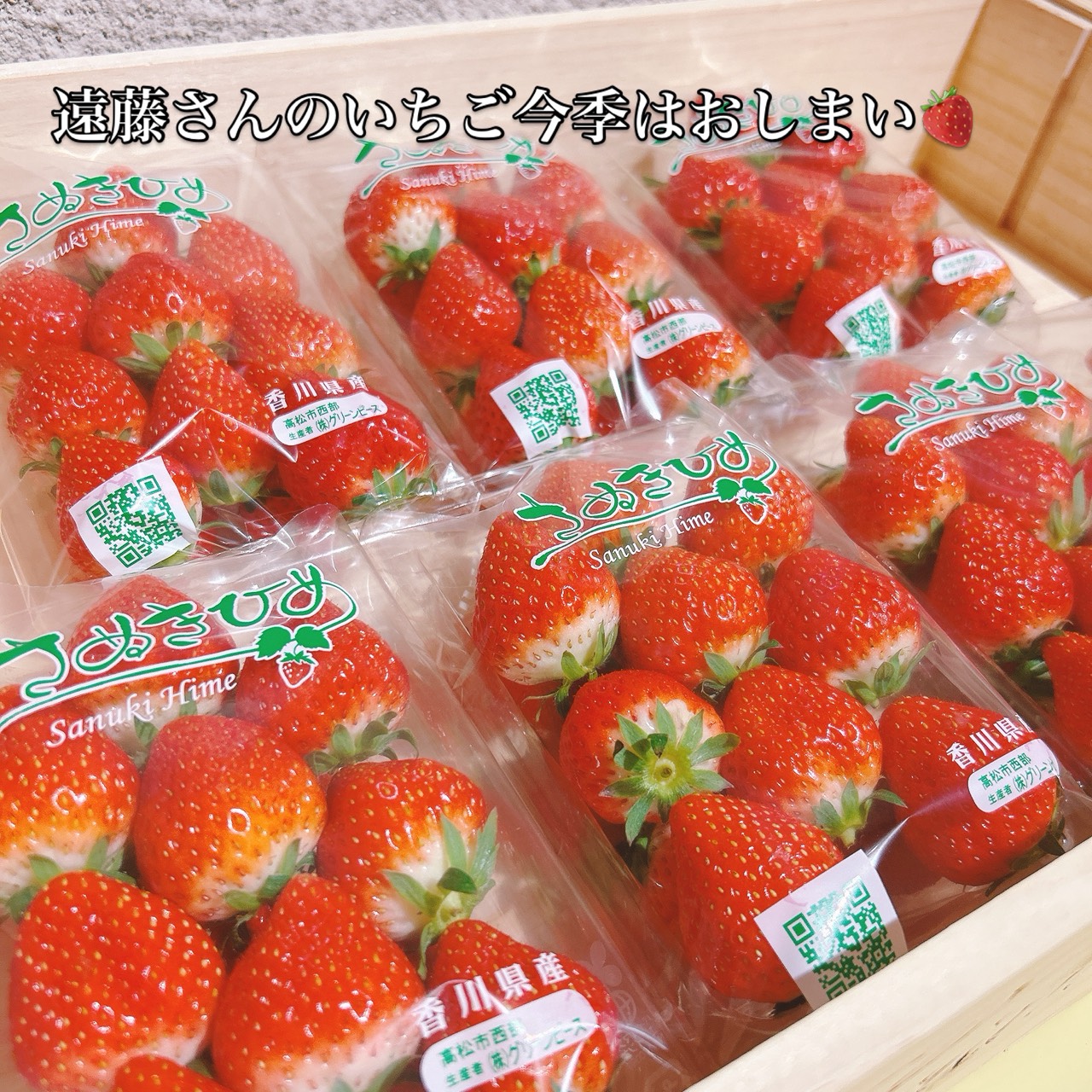 【2026年遠藤さんのいちごが最後の納品ですー🍓】